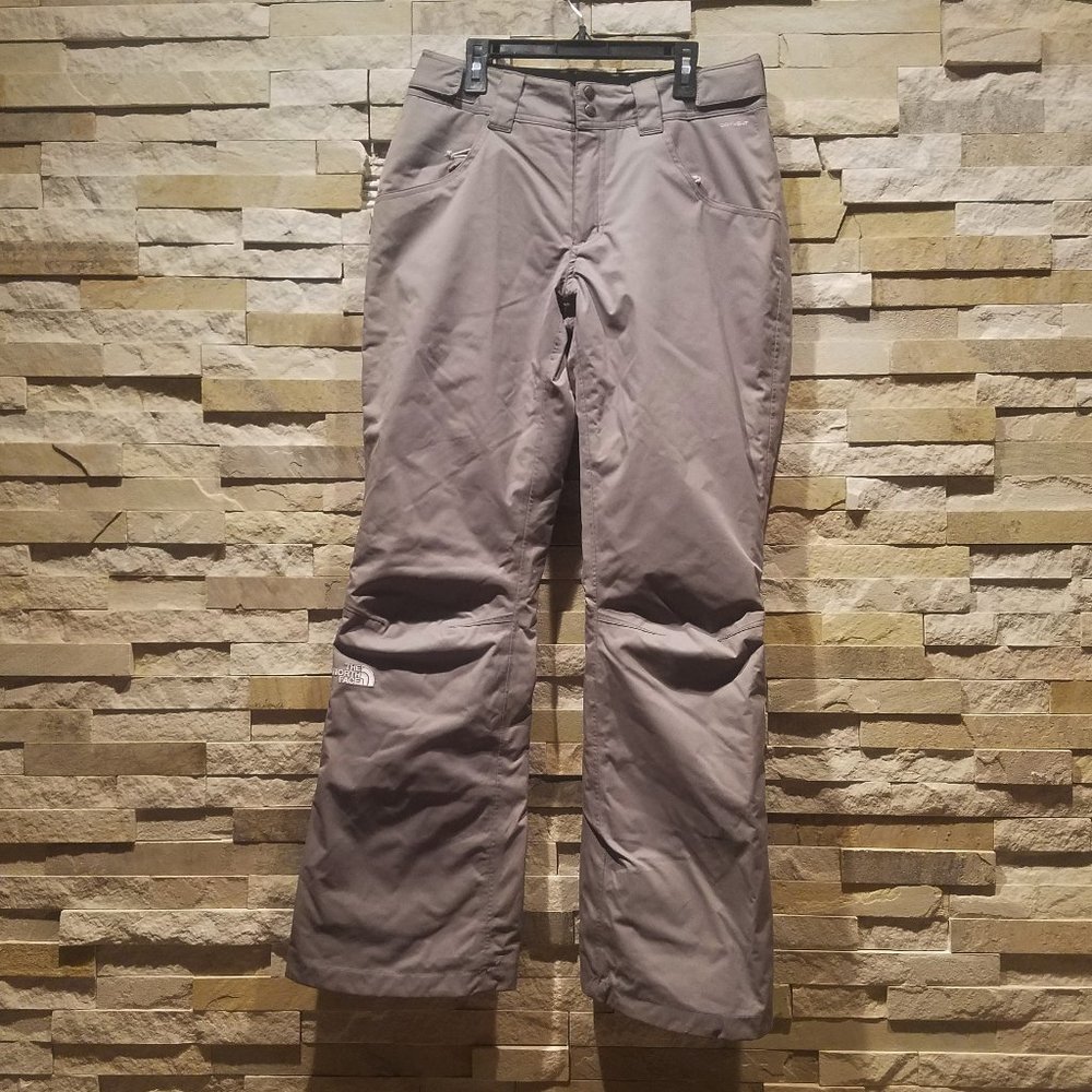 North Face Womens Small Snowboard Ski Snow Pants Grey Gray Winter Snowsuit Suit